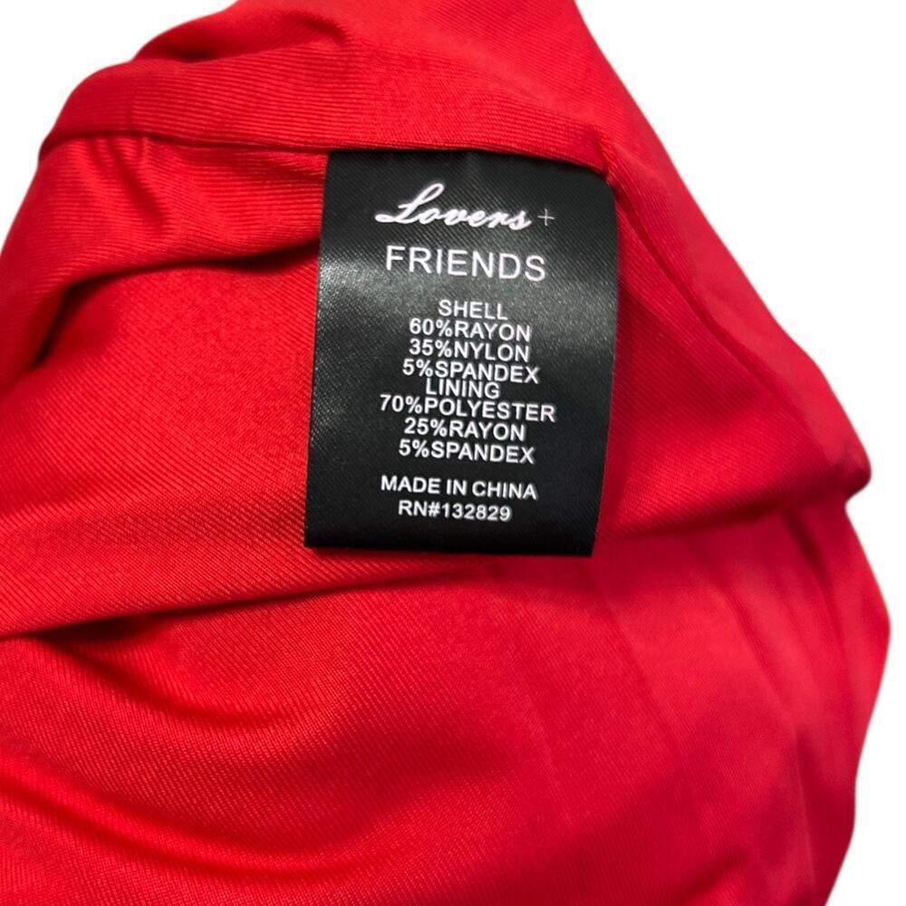 NWT Lovers Friends Rosa Gown Red Cutout Keyhole Halter Dress Floor Length Large - Picture 11 of 11